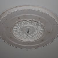 Fixed ceiling rose with enrichments
