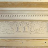 Cornice with enrichments sample for architect and client approval