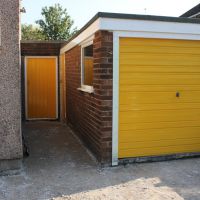 Re-painted garage doors garden doors new fascias and frames