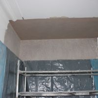 Restored dry rot ceiling