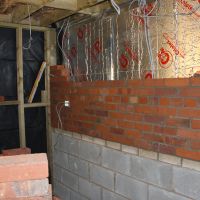 Kitchen wall construction