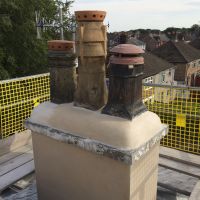 Finished chimney stack new pots