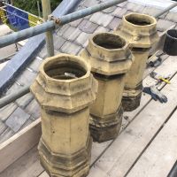 New replacment chimney pots