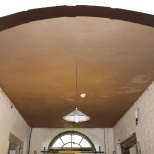 Lime plastered ceiling
