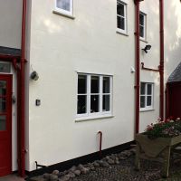 Completed lime render and lime paint exterior