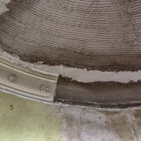 Damaged lime plaster ceiling cornice repairs